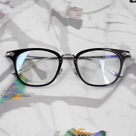 [Loid no.DS-6329]빅사이즈 사각 빈티지 수제 티타늄 콤비 안경테하루홀릭,남자,여자,수제안경,메탈안경,티타늄안경테,패션안경