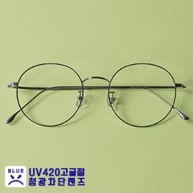 [Titan no.TBL-8903] 베이직 라운드 티타늄 안경테  UV420 자외선 블루라이트 차단 고굴절 청광렌즈하루홀릭,남자,여자,수제안경,메탈안경,티타늄안경테,패션안경