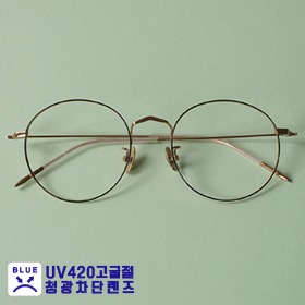 [Titan no.TBL-3003]오버사이즈 동그란 티타늄안경테  UV420 자외선 블루라이트 차단 고굴절 청광렌즈하루홀릭,남자,여자,수제안경,메탈안경,티타늄안경테,패션안경