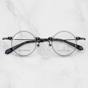 [Loid no.GA-503]동그란 정원형 복고스타일 베타티타늄 콤비 수제안경테하루홀릭,남자,여자,수제안경,메탈안경,티타늄안경테,패션안경