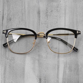 [Metal no.H-2227]사각 빈티지 블루라이트 차단 패션 하금테안경하루홀릭,남자,여자,수제안경,메탈안경,티타늄안경테,패션안경