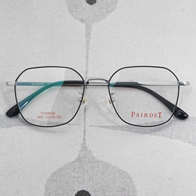 [Titan no.T-3487]스퀘어타입 다각형 가벼운 퓨어 티타늄안경테하루홀릭,남자,여자,수제안경,메탈안경,티타늄안경테,패션안경