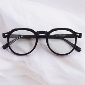 [Loid no.AN-9101]오버사이즈 라운드형 수제 뿔테안경보급형 자외선 블루라이트 차단렌즈하루홀릭,남자,여자,수제안경,메탈안경,티타늄안경테,패션안경