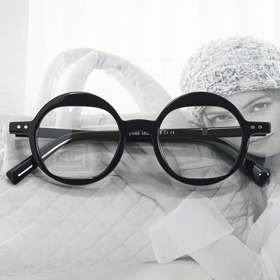 [Loid no.AN-8001]베이지 라운드 동그란 원형 뿔테 수제안경보급형 자외선 블루라이트 차단렌즈하루홀릭,남자,여자,수제안경,메탈안경,티타늄안경테,패션안경