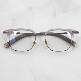 [Loid no.GM-1075]오버사이즈 빈티지 사각 수제 티타늄 콤비 하금테안경하루홀릭,남자,여자,수제안경,메탈안경,티타늄안경테,패션안경