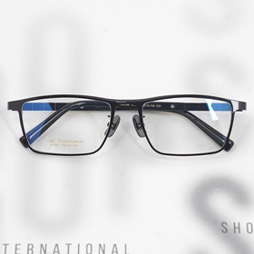 [Titan no.T-9107]사각 티타늄 소재 수제 남자안경테하루홀릭,남자,여자,수제안경,메탈안경,티타늄안경테,패션안경