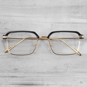 [Metal no.BU-2110]사각 레트로 하은테 패션 반뿔테 하금테안경보급형 자외선 블루라이트 차단 렌즈하루홀릭,남자,여자,수제안경,메탈안경,티타늄안경테,패션안경