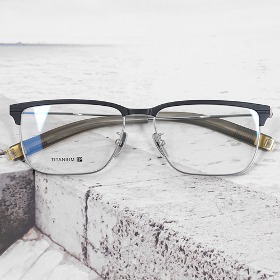 [Titan no.DT-1041]사각 퓨어 티타늄 하금테안경하루홀릭,남자,여자,수제안경,메탈안경,티타늄안경테,패션안경