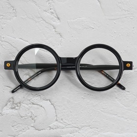 [TR no.BU-7202]빈티지 오버사이즈 동그란 정원형 복고패션 뿔테보급형 자외선 블루라이트 차단렌즈하루홀릭,남자,여자,수제안경,메탈안경,티타늄안경테,패션안경