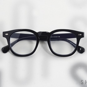 [Optil no.O-3505]레트로 동그란 패션 뿔테안경보급형 자외선 블루라이트 차단 렌즈하루홀릭,남자,여자,수제안경,메탈안경,티타늄안경테,패션안경