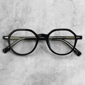 [TR no.BU-6702]남녀공용 동그란 라운드형 투명 뿔테안경보급형 자외선 블루라이트 차단 렌즈하루홀릭,남자,여자,수제안경,메탈안경,티타늄안경테,패션안경