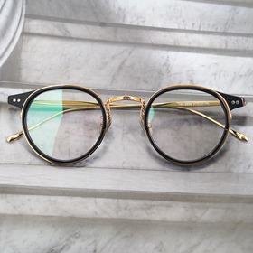 [High grade glass no.EV-1090]원형 라운드 티타늄소재 고퀄리티 수제안경하루홀릭,남자,여자,수제안경,메탈안경,티타늄안경테,패션안경