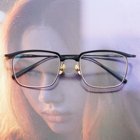 [High grade glass no.PT-2132]사각 빈티지 티타늄 하금테안경하루홀릭,남자,여자,수제안경,메탈안경,티타늄안경테,패션안경