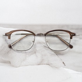 [Nologo no.NB-5033]복고 빈티지 사각 하금테안경보급형 자외선 블루라이트 차단렌즈하루홀릭,남자,여자,수제안경,메탈안경,티타늄안경테,패션안경