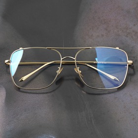 [Metal no.J-9120]빅사이즈 사각 레트로 메탈 보잉안경테보급형 자외선 블루라이트 차단 렌즈하루홀릭,남자,여자,수제안경,메탈안경,티타늄안경테,패션안경