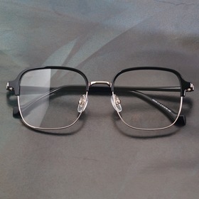 [Nologo no.NB-4084]사각 복고 빈티지 빅프레임 하금테안경하루홀릭,남자,여자,수제안경,메탈안경,티타늄안경테,패션안경