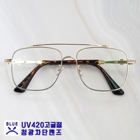 [Nologo no.NB-2108]오버사이즈 레트로 투브릿지 메탈 보잉안경테UV420 고굴절 자외선 블루라이트 차단 렌즈하루홀릭,남자,여자,수제안경,메탈안경,티타늄안경테,패션안경